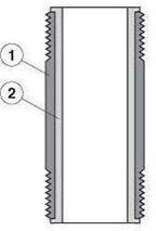 Carbon Steel Dielectric Nipple Design Drawing
