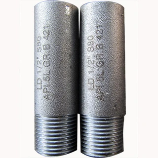 API 5L Gr B Pipe Nipple, ANSI B36.10, 1/2 Inch, SCH 80, NPT
