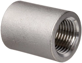 NPT Threaded Coupling, ASTM A182 F304L, 1 Inch, SCH 40, B16.11