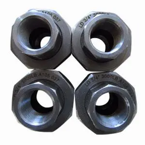 SA 105 Female Union, MSS-SP-83, Class 3000, 3/4 Inch, NPT