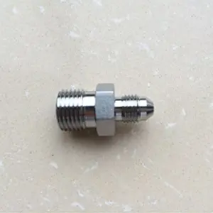 SS316 Male Hex Nipple BS3799 1/4 Inch JIC x NPT 6000 PSI