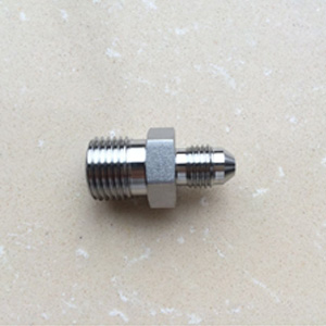 SS316 Male Hex Nipple BS3799 1/4 Inch JIC x NPT 6000 PSI