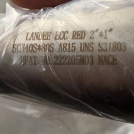 ASTM A815 S31803 Seamless Eccentric Reducer, 2 x 1 Inch