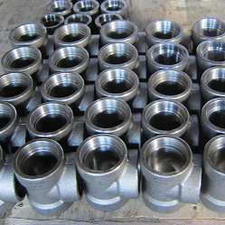 ASTM A105 Equal Tee, ASME B16.11, 3/4 Inch, 3000 LB