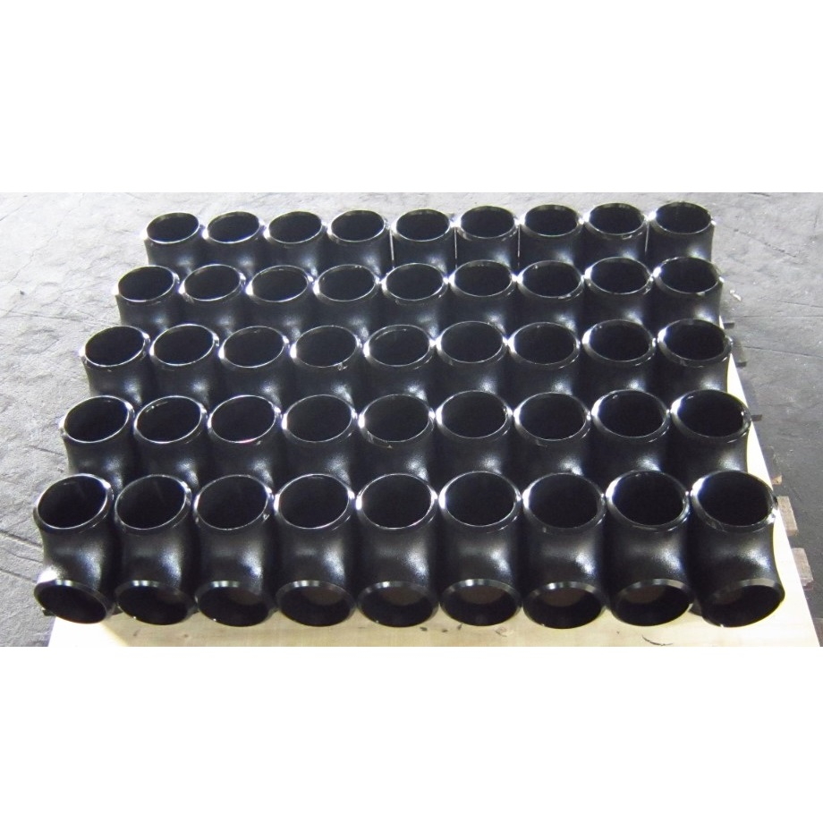ASTM A234 WPB Reducing Tee, ASME B16.9, 6 Inch X 4 Inch