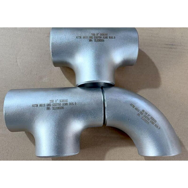 ASTM A815 UNS S32750 Equal Tee, ASME B16.9, 2 Inch, SCH 10S