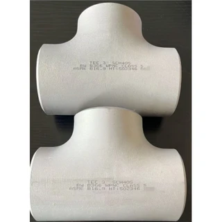 ASTM B366 WPNC Seamless Equal Tee, 3 Inch, DN80, ASME B16.9