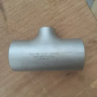 ASTM A403 WP316/316L Reducing Tee, ASME B16.9, 2 * 1 IN, BW