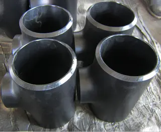 6 Inch X 4 Inch Reducing Tee, ANSI B16.9, ASTM A234 WPB, SCH 80