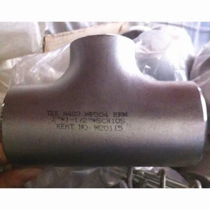 ANSI B16.9 Reducing Tee, 2 × 1 1/2 Inch, SCH 10S, BW