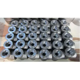 ASTM A105 Socket Weld Equal Tee, 1/2 Inch, 6000 LB