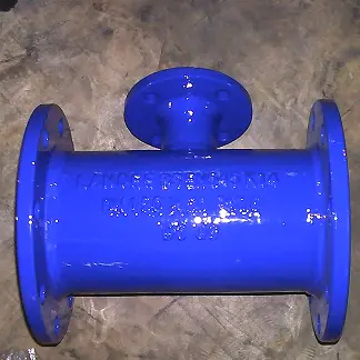 BS EN 545 Ductile Iron Unequal Tee, DN200 X DN100