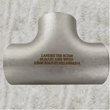 SS 321 Equal/Straight Tee, ASTM A403 WP321, 2 Inch, SCH 40S