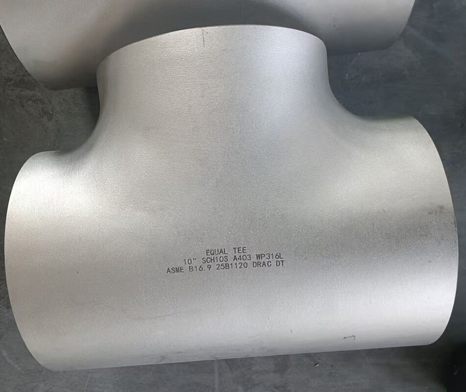 Stainless Steel Equal Tees, ASTM A403 WP316/WP316L, 10 Inch