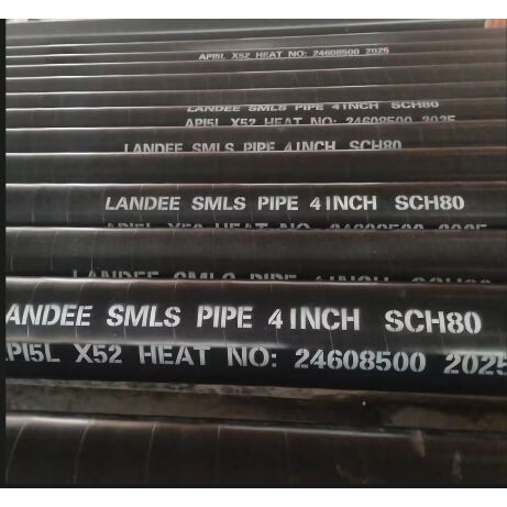 3LPE Coated Seamless Pipe, API 5L X52, 4 Inch, 12 M, SCH 80