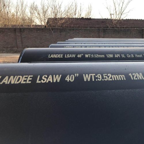 API 5L GR.B LSAW Pipe, 40 Inch, WT 9.52 mm, 12 Meters, BE