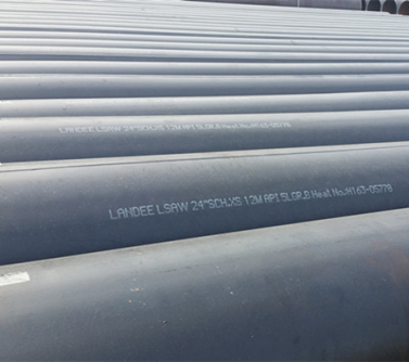 API 5L Gr.B LSAW Pipe, ASME B36.10, 12 Meters, 24 Inch, SCH XS