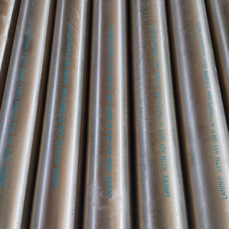 ASME B36.10M ERW Pipe, ASTM A53 Grade B, OD 219 mm, HDG, PE