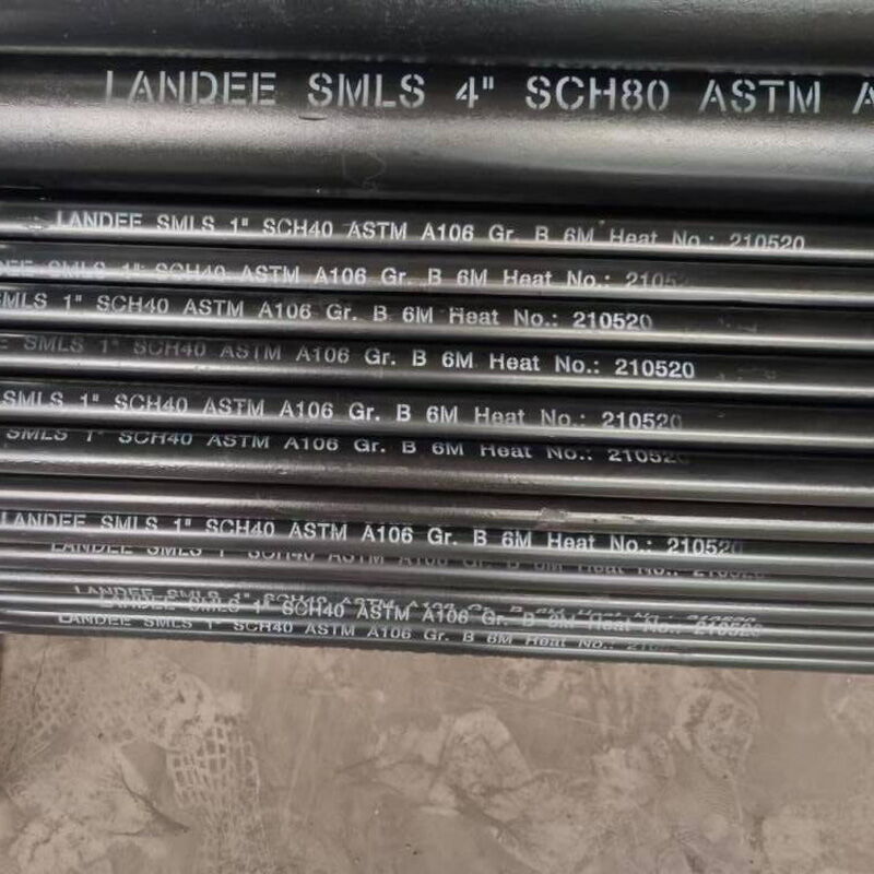 ASTM A106 Grade B Seamless Pipes, ASME B36.19, 1-24 Inch, 6M