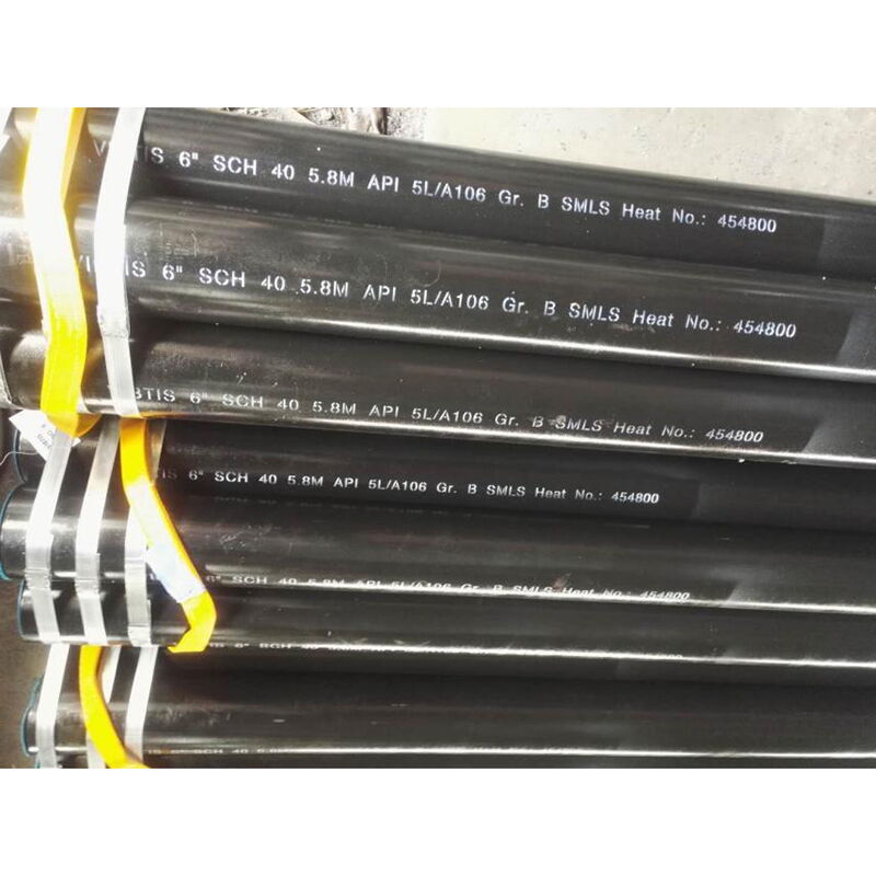 Carbon Steel Seamless Pipes, API 5L/ASTM A106 B, 6 IN, 5.8 M