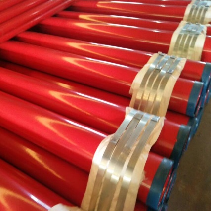 RAL 3000 Red Painted Grooved Welded Carbon Steel Pipe
