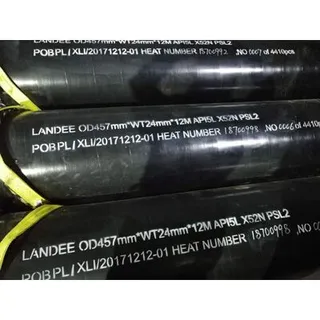 18 Inch Seamless Carbon Steel Pipe, API 5L X52 PSL2, OD 457 MM