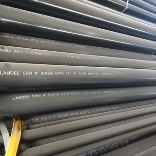 ASTM A53 Grade B ERW Pipes, ASME B36.10, 1–24 IN, 6M, SCH 40