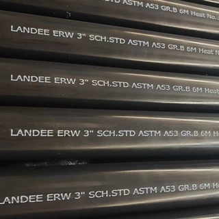 Carbon Steel ERW Pipes, ASTM A53 Grade B, 3 IN, 6 M, SCH STD
