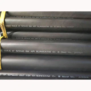 6 Inch Seamless Pipe, API 5L GR.B, ANSI B36.10, SCH40, BE