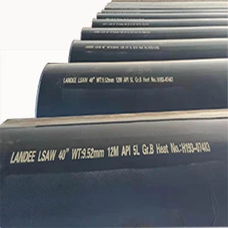 API 5L GR.B ASME B36.10 LSAW Pipe, 24 Inch, SCH40, 12 Meter