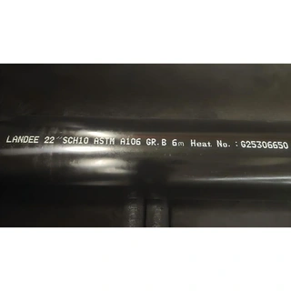 ASTM A106 Grade B ERW Pipe, ASME B36.10, 22 IN, 6000 mm, BE