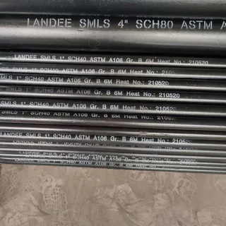 ASTM A106 Grade B Seamless Pipes, ASME B36.19, 1-24 Inch, 6M