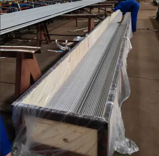 Heat Exchanger Tube Packaged in Steel + Wooden Case
