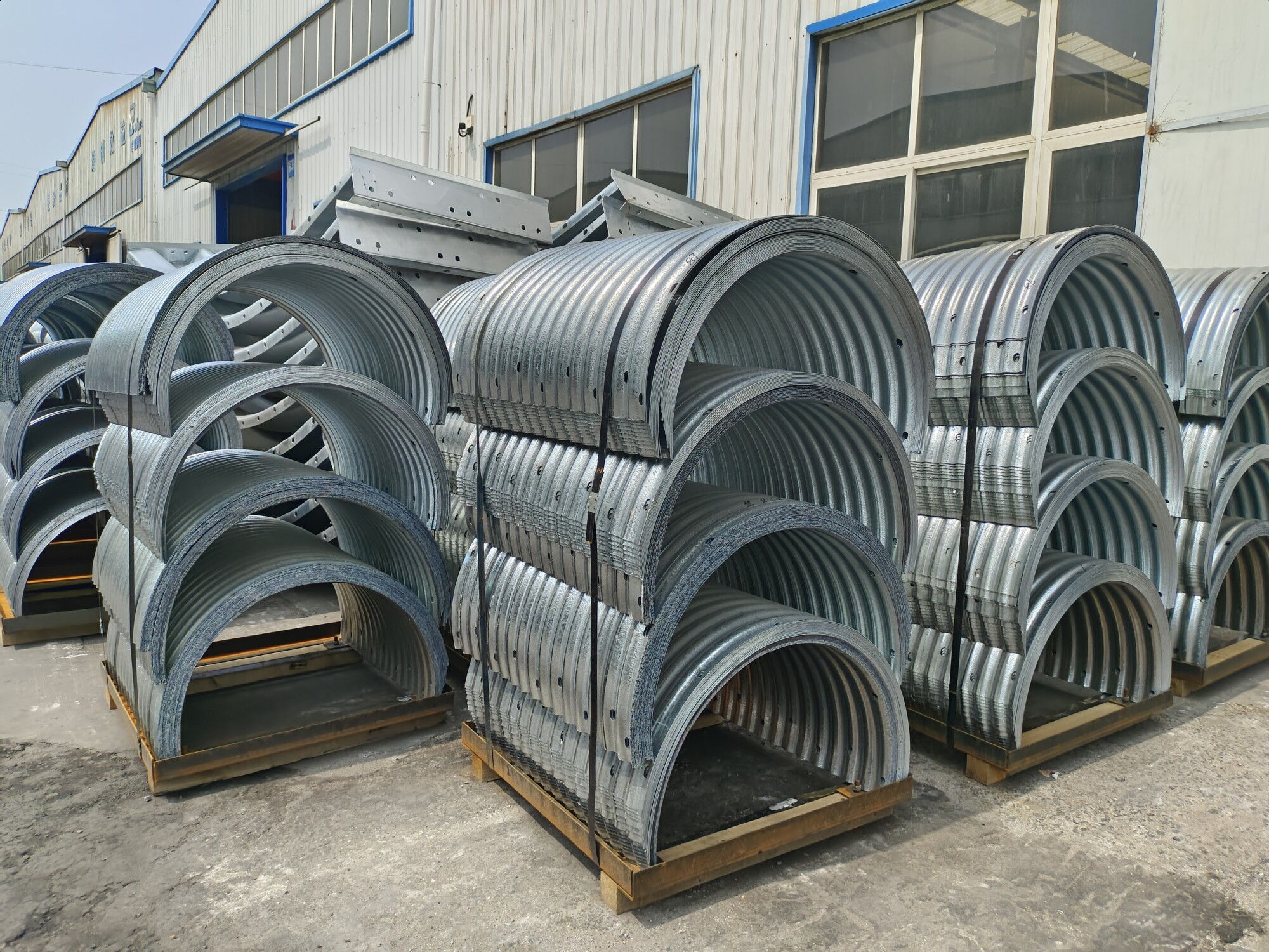 Corrugated Metal Pipe, 96 Inch, Galvanized, 5*1 Corrugations