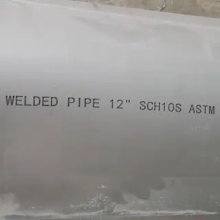 Welded DSS Pipe, ASTM A790 S32750, SCH 10S, 12 Inch, 6 MTR