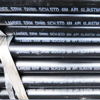 ASTM A53 Grade B ERW Steel Pipe, SCH 40, 6 - 12 Meter