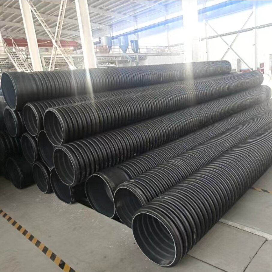 Double Wall Corrugated Pipes, EN 13476, HDPE, SN8, Bell Ends
