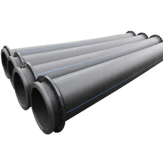 HDPE Plastic Pipes, ISO 4427, DN450, WT 26.7 mm, Flange Ends