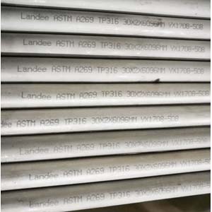 ASTM A269 TP316 Seamless Pipe, B36.19, OD: 30 MM, WT: 2 MM, L: 6 M