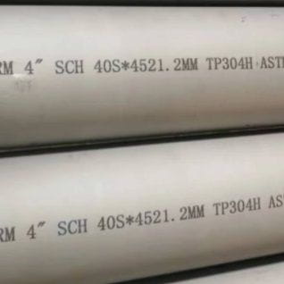 ASTM A312 TP304H Seamless Pipe, 4 Inch, Stainless Steel, DN100