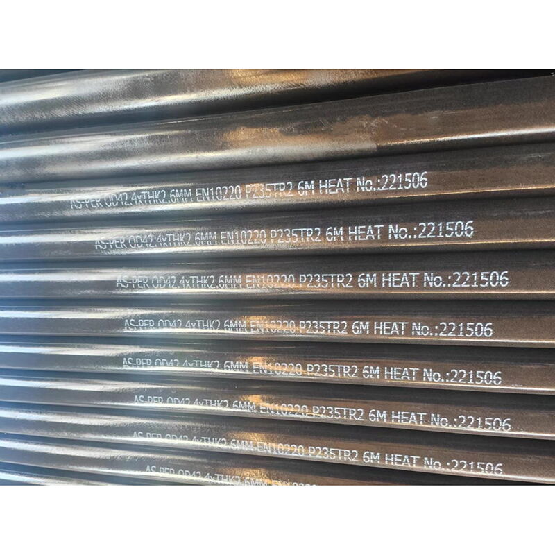 EN 10216-1 P235TR2 Seamless Tube, EN 10220, OD 42.4 mm, 6 M