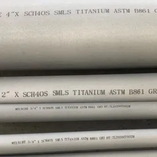 Titanium ASTM B861 GR 2 Seamless Pipe, 4 Inch, SCH 40S