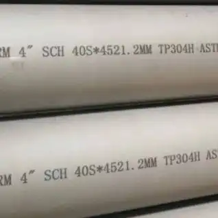 ASTM A312 TP304H Seamless Pipe, 4 Inch, Stainless Steel, DN100