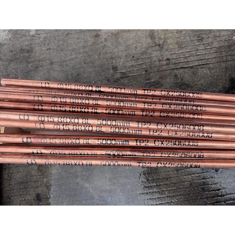 Seamless Copper Pipe, TP2, OD 15.88 mm, WT 0.8 mm, 5 Meters