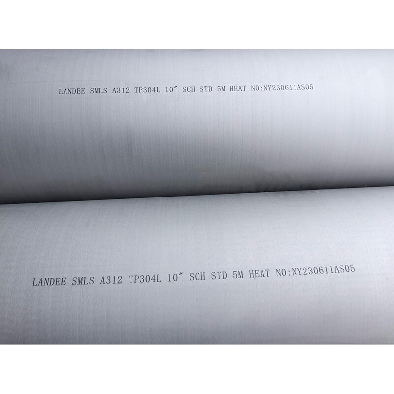 ASTM A312 TP304L Seamless Pipes, ANSI B36.19, 10 IN, 5 Meters