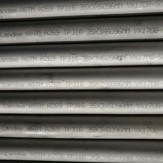 ASTM A269 TP316 Seamless Tube, ASME B36.19, 35 * 3 * 6096 mm