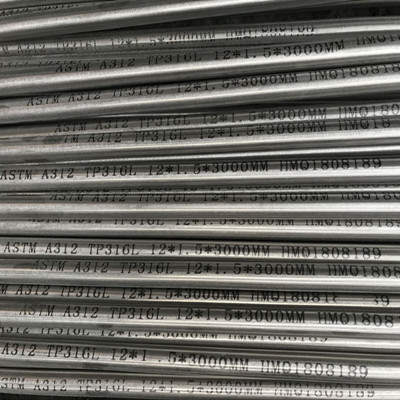 Stainless Steel Seamless Pipe, ASTM A312 TP316L, Polished, 12 MM