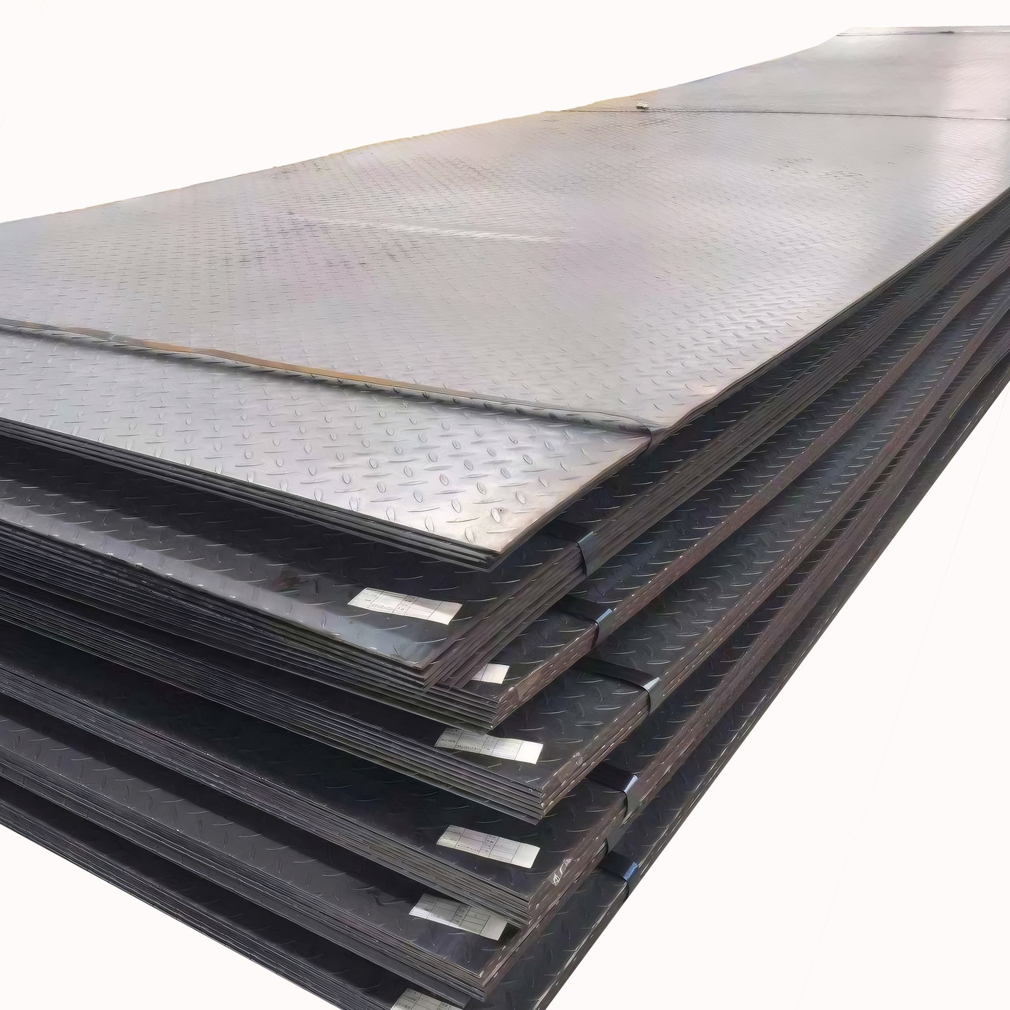 Carbon Steel Checked Plate, ASTM A283 Gr C, 8*1500*6000 mm