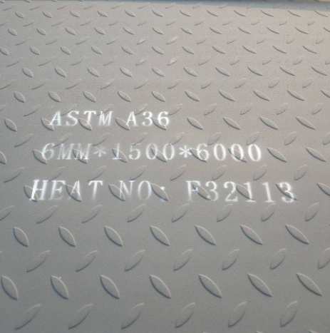Carbon Steel Checkered Plates, ASTM A36, 6 Meters