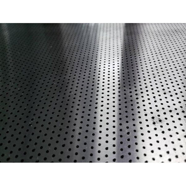 Custom Perforated Steel Sheet, SS 304, 380 x 980 mm, 6mm THK